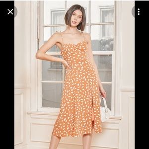 Lulus Party in Paris Midi Dress